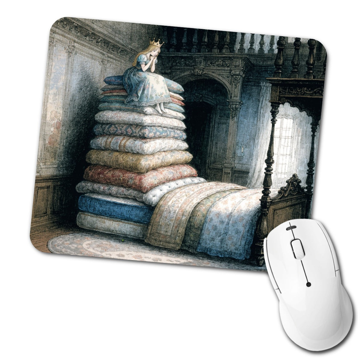 Princess Pea Fairy Tale Low Profile Mouse Pad Mat