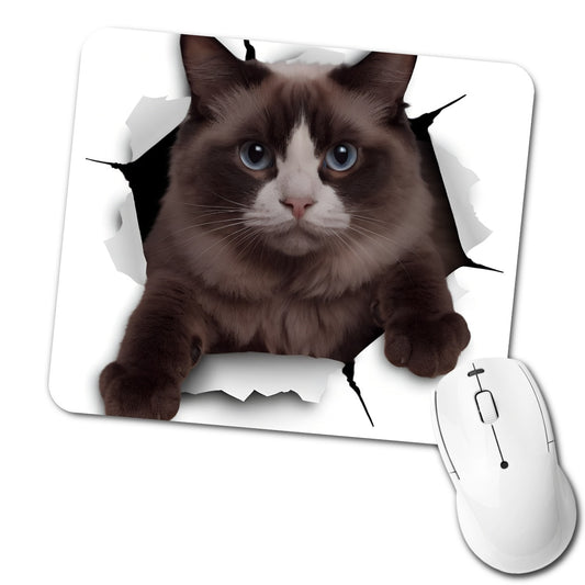 Ragdoll Cat Breakout Low Profile Mouse Pad Mat