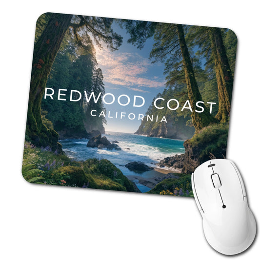 Redwood Coast California Travel Low Profile Mouse Pad Mat