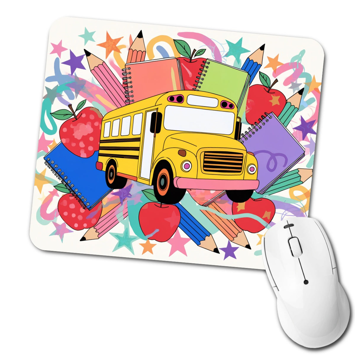 School Bus Driver Teacher Principle Low Profile Mouse Pad Mat