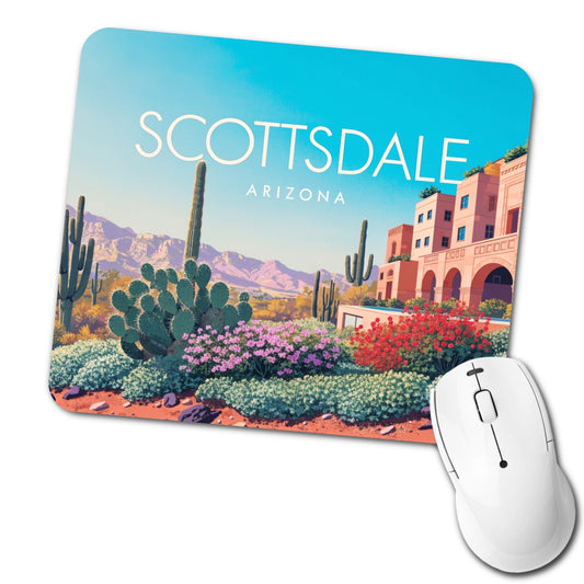 Scottsdale Arizona Travel Low Profile Mouse Pad Mat