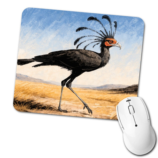 Secretary Bird Savanna Low Profile Mouse Pad Mat