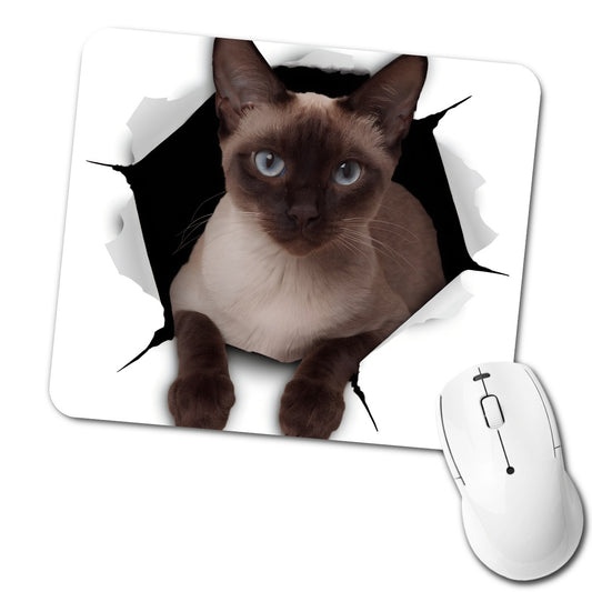 Siamese Cat Breakout Low Profile Mouse Pad Mat