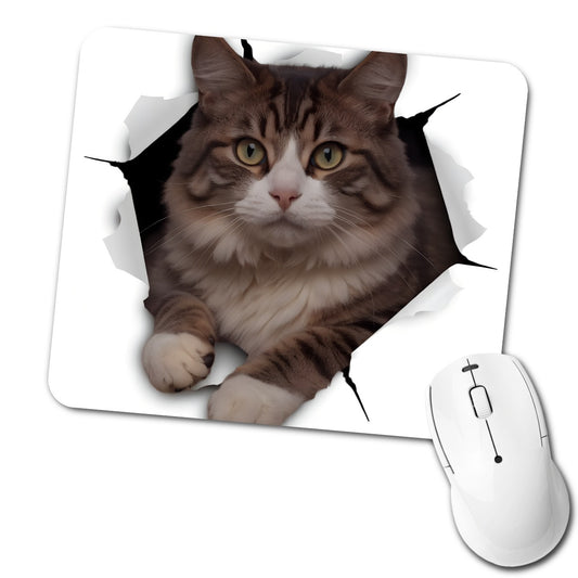 Siberian Cat Breakout Low Profile Mouse Pad Mat