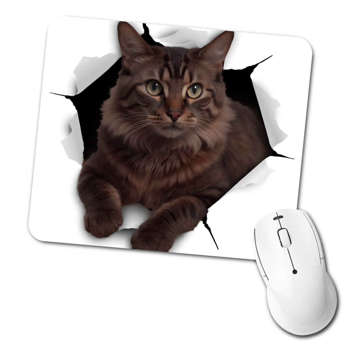 Somali Cat Breakout Low Profile Mouse Pad Mat