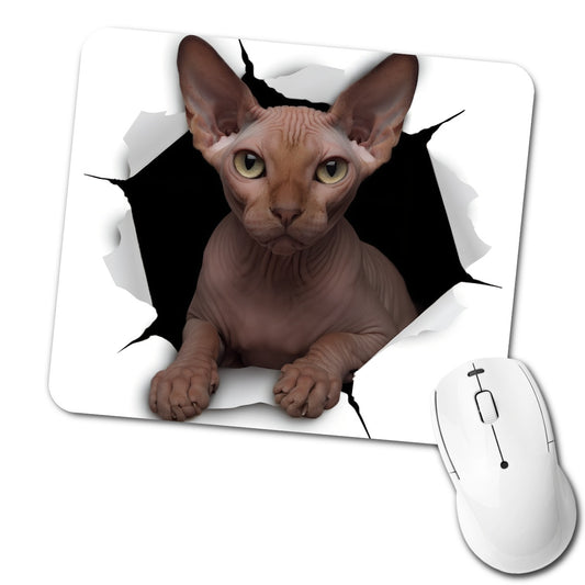 Sphynx Cat Breakout Low Profile Mouse Pad Mat