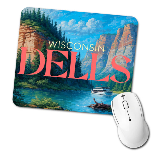 Wisconsin Dells Travel Low Profile Mouse Pad Mat