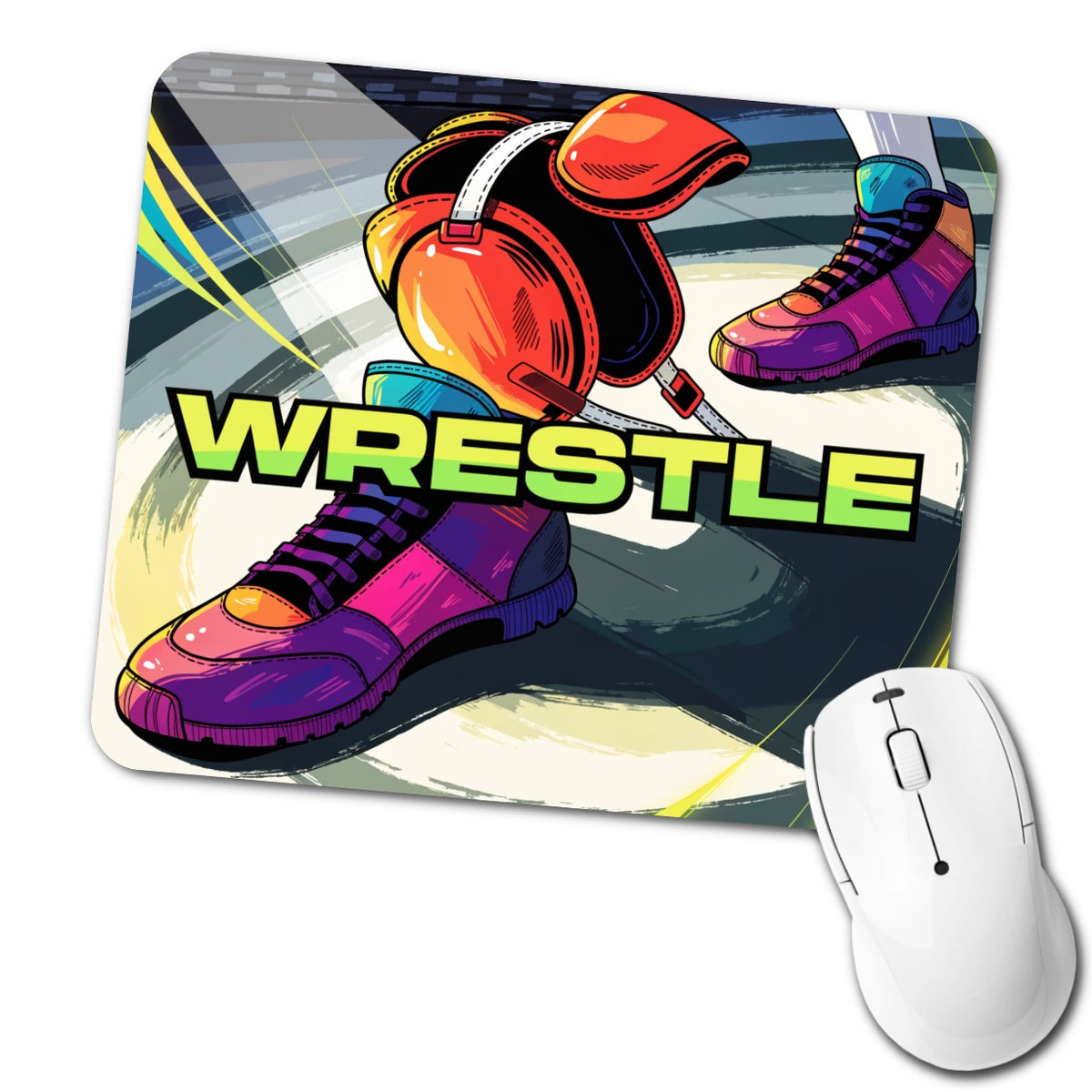 Wrestling Gear Sports Low Profile Mouse Pad Mat