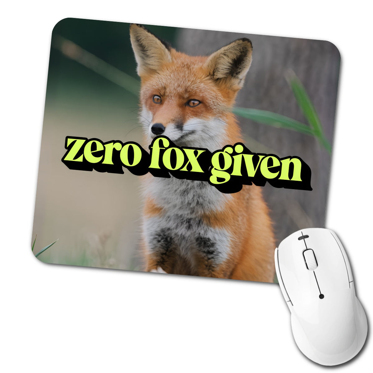 Zero Fox Given Funny Low Profile Mouse Pad Mat