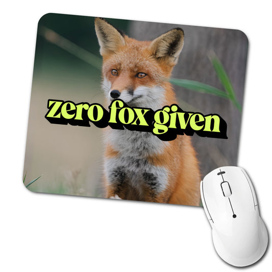 Zero Fox Given Funny Low Profile Mouse Pad Mat