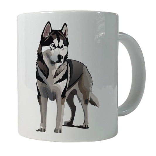 Alaskan Malamute Dog Standing Ceramic Tea Coffee Mug Cup - 11oz