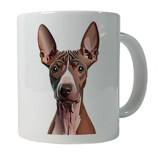 American Hairless Terrier Staring Ceramic Tea Coffee Mug Cup - 11oz