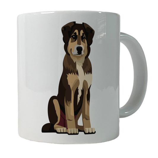 Anatolian Shepherd Dog Sitting Ceramic Tea Coffee Mug Cup - 11oz