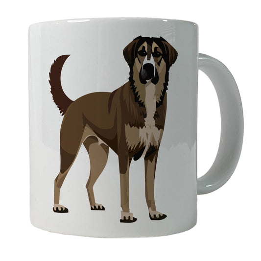Anatolian Shepherd Dog Standing Ceramic Tea Coffee Mug Cup - 11oz