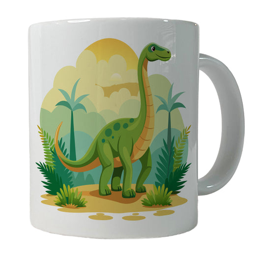 Apatosaurus Dinosaur Ceramic Tea Coffee Mug Cup - 11oz