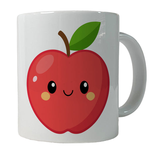 Apple Cute Happy Fruit Teacher Ceramic Tea Coffee Mug Cup - 11oz
