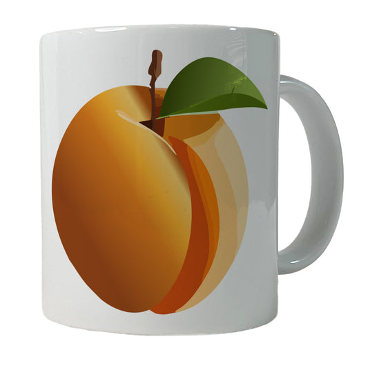 Apricot Fruit Ceramic Tea Coffee Mug Cup - 11oz