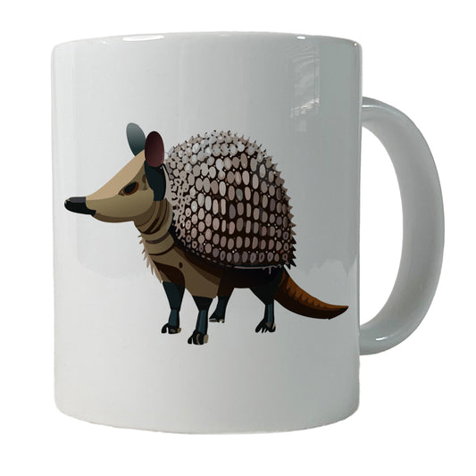 Armadillo Standing Ceramic Tea Coffee Mug Cup - 11oz