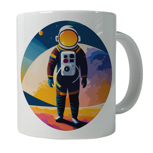 Astronaut Standing Space Astronomy Ceramic Tea Coffee Mug Cup - 11oz