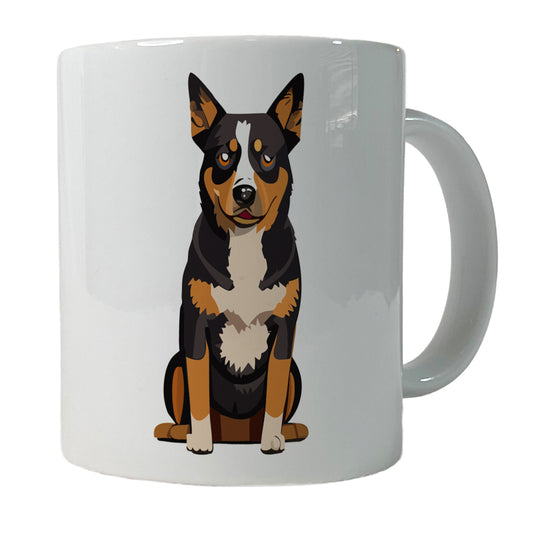 Australian Cattle Dog Sitting Ceramic Tea Coffee Mug Cup - 11oz