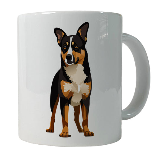 Australian Cattle Dog Standing Ceramic Tea Coffee Mug Cup - 11oz