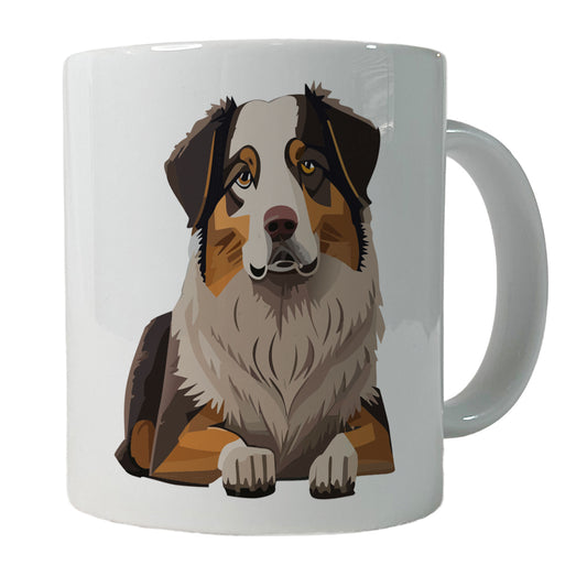 Australian Shepherd Dog Ceramic Tea Coffee Mug Cup - 11oz