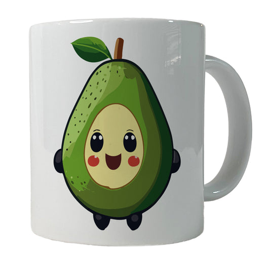 Avocado Smiling Funny Ceramic Tea Coffee Mug Cup - 11oz