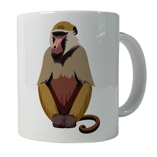 Baboon Primate Africa Ceramic Tea Coffee Mug Cup - 11oz