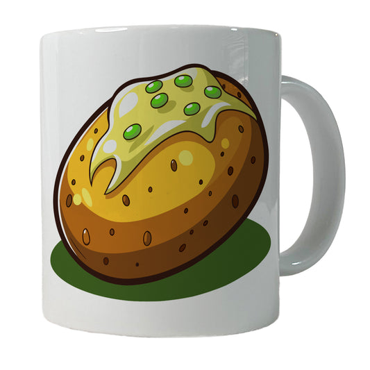 Baked Potato with Butter Ceramic Tea Coffee Mug Cup - 11oz