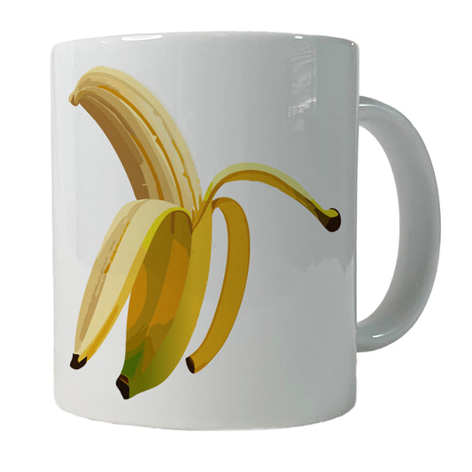 Banana Peeled Fruit Ceramic Tea Coffee Mug Cup - 11oz