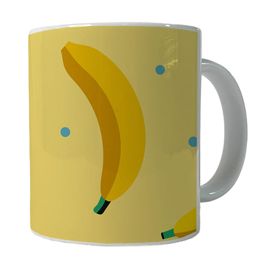 Bananas Oodles Pattern Ceramic Tea Coffee Mug Cup - 11oz