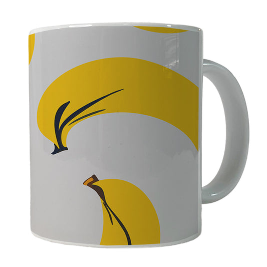 Bananas Scattered Pattern Ceramic Tea Coffee Mug Cup - 11oz