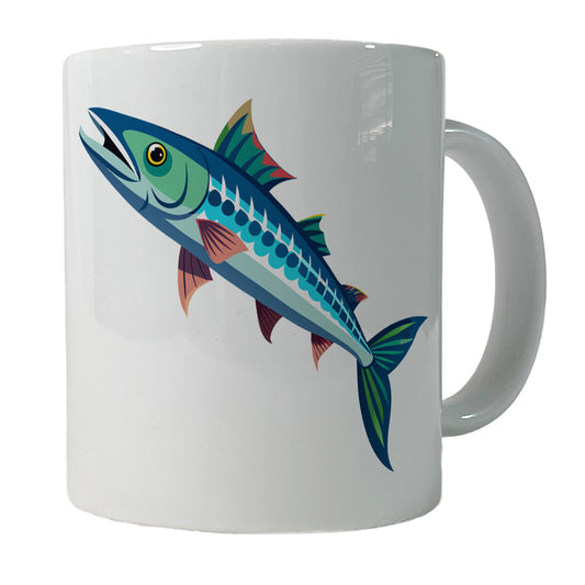 Barracuda Fish Ceramic Tea Coffee Mug Cup - 11oz