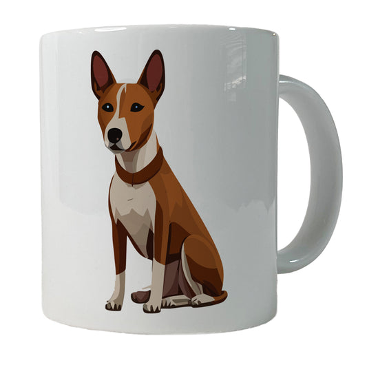 Basenji Dog Sitting Ceramic Tea Coffee Mug Cup - 11oz