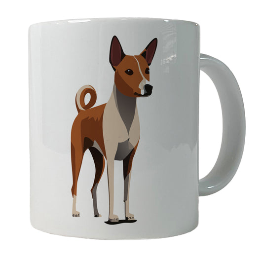 Basenji Dog Standing Ceramic Tea Coffee Mug Cup - 11oz