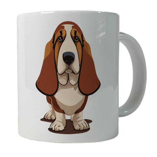 Basset Hound Staring Ceramic Tea Coffee Mug Cup - 11oz