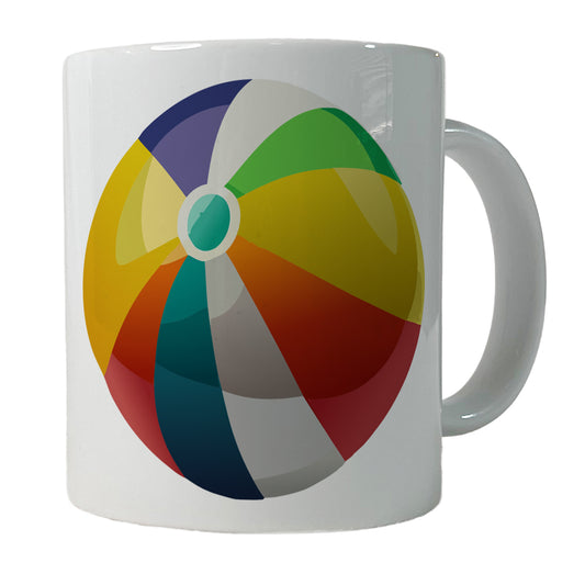Beach Ball Colorful Ceramic Tea Coffee Mug Cup - 11oz