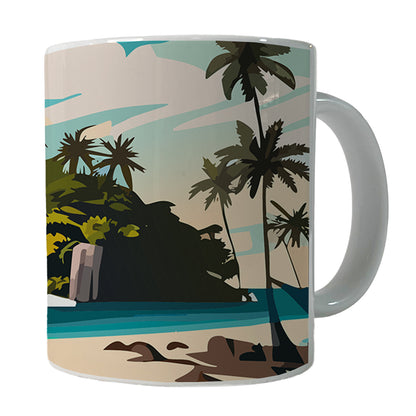 Beach Tropical Island Paradise Vacation Ceramic Tea Coffee Mug Cup - 11oz