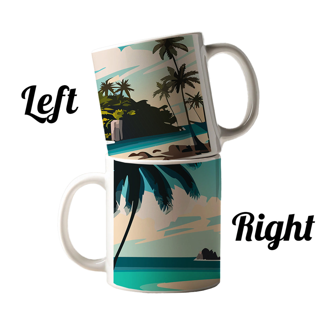 Beach Tropical Island Paradise Vacation Ceramic Tea Coffee Mug Cup - 11oz
