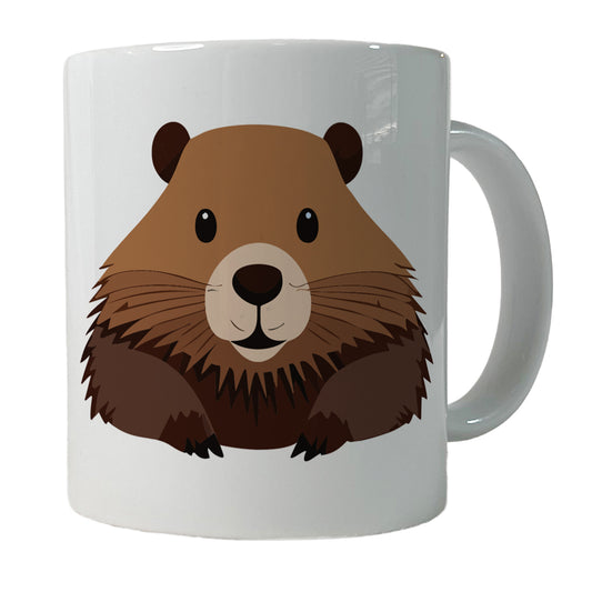 Beaver Cute Staring Ceramic Tea Coffee Mug Cup - 11oz