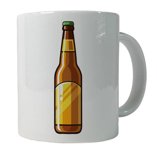Beer Bottle Ceramic Tea Coffee Mug Cup - 11oz