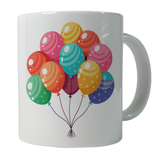 Birthday Balloons Happy Ceramic Tea Coffee Mug Cup - 11oz