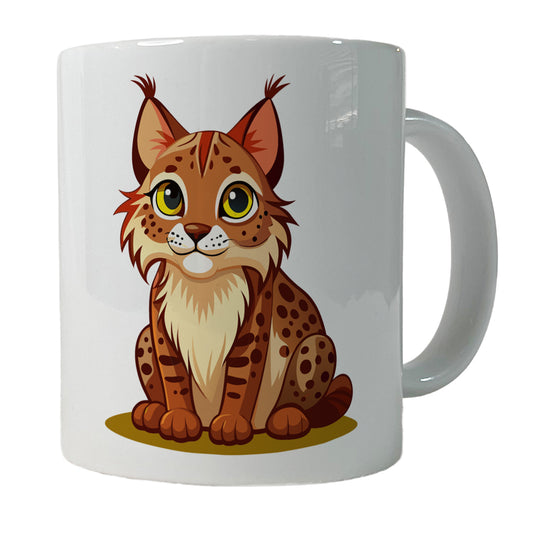 Bobcat Cute Ceramic Tea Coffee Mug Cup - 11oz