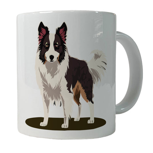 Border Collie Standing Ceramic Tea Coffee Mug Cup - 11oz