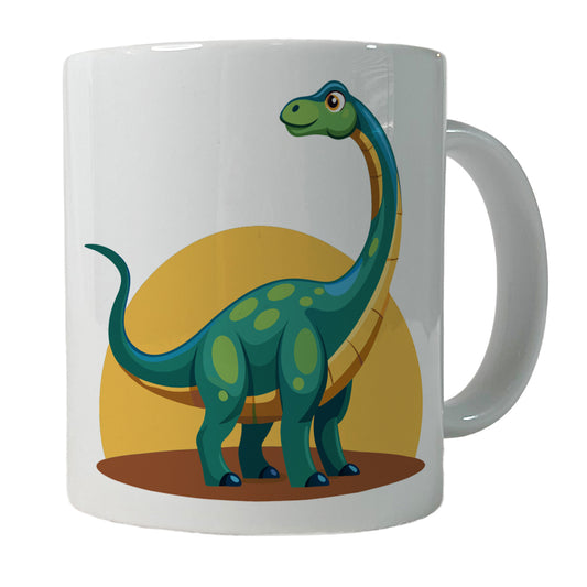 Brachiosaurus Dinosaur Ceramic Tea Coffee Mug Cup - 11oz