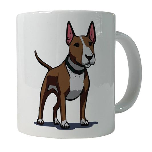 Bull Terrier Dog Standing Ceramic Tea Coffee Mug Cup - 11oz