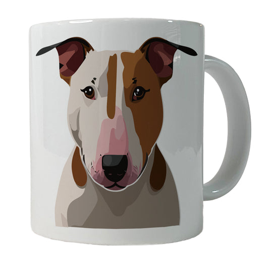 Bull Terrier Dog Staring Ceramic Tea Coffee Mug Cup - 11oz