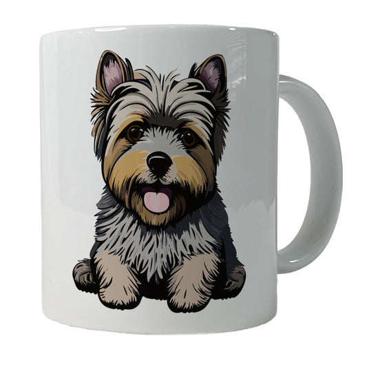 Cairn Terrier Dog Sitting Ceramic Tea Coffee Mug Cup - 11oz