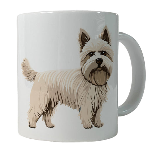 Cairn Terrier Dog Standing Ceramic Tea Coffee Mug Cup - 11oz