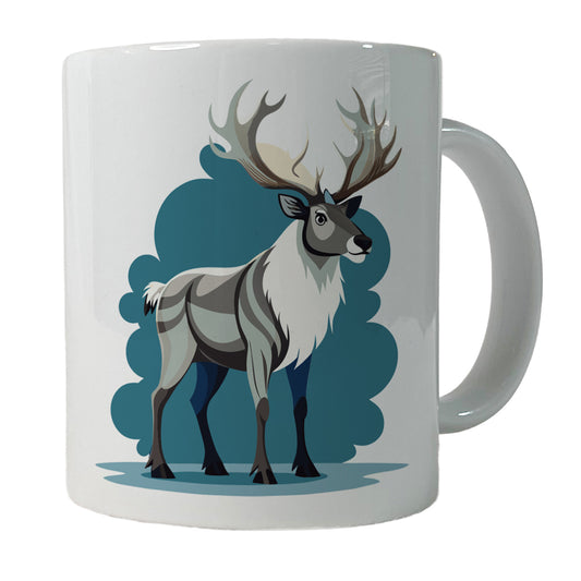 Caribou Reindeer Ceramic Tea Coffee Mug Cup - 11oz